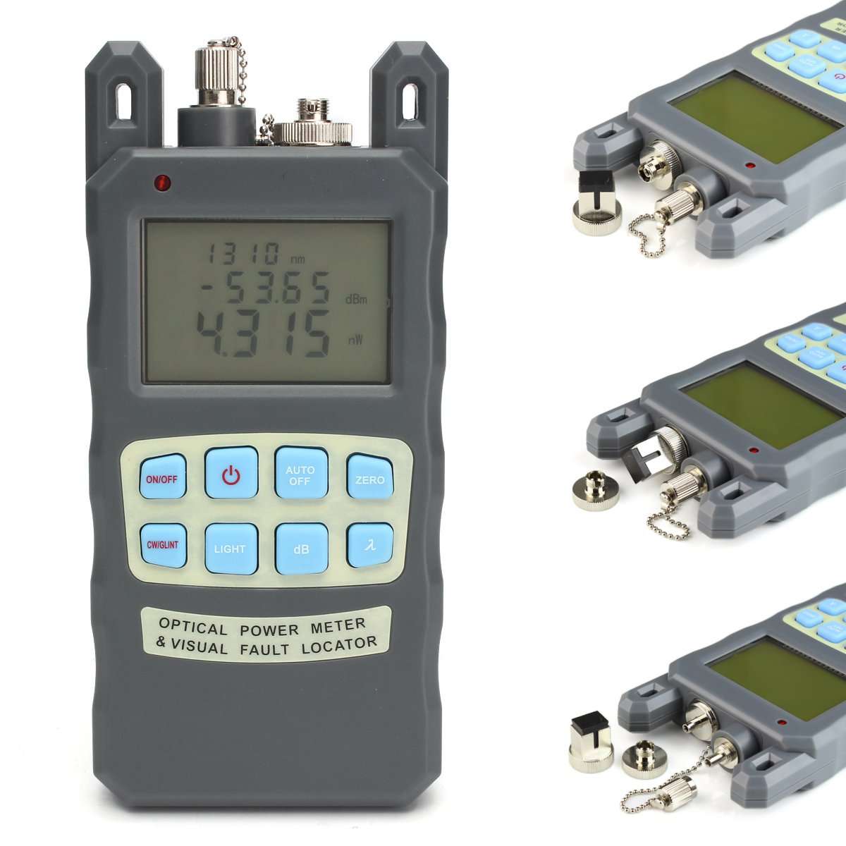 1mW 5km Cable Tester Visual Fault Locator Fiber Optical Power Meter -70 to +10dBm
