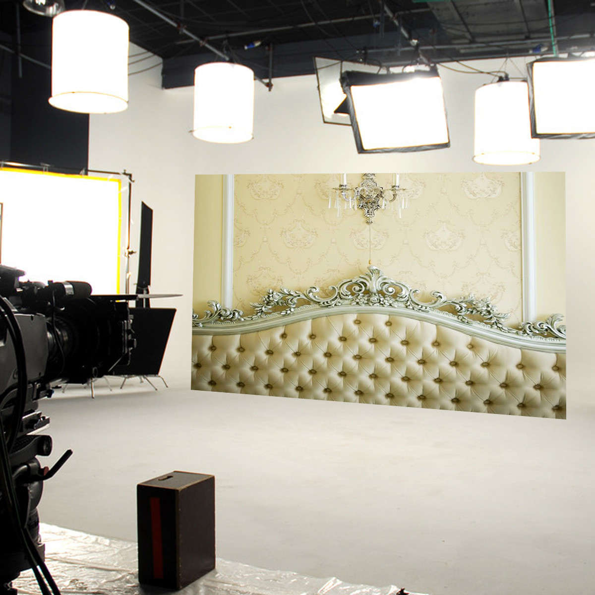 Continental Square Bed Thin Vinyl Photography Backdrop Background Studio Props