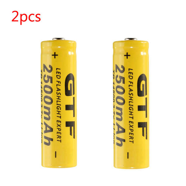 2pcs TR 3.7V 2500mAh Rechargeable 14500 Li-ion Battery