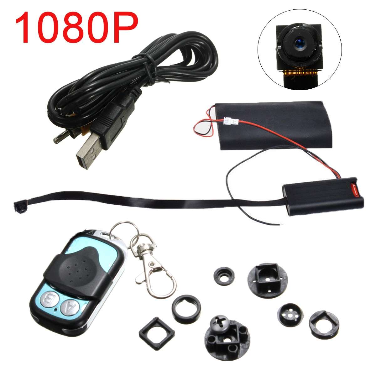 HD 1080P Mini DV DVR Spy Camera DIY Module Hidden Video Recorder Remote Control