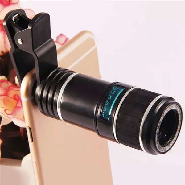 12X Universal Telephoto Lens Mobile Phone Optical Zoom Telescope Camera For iPhone Samsung