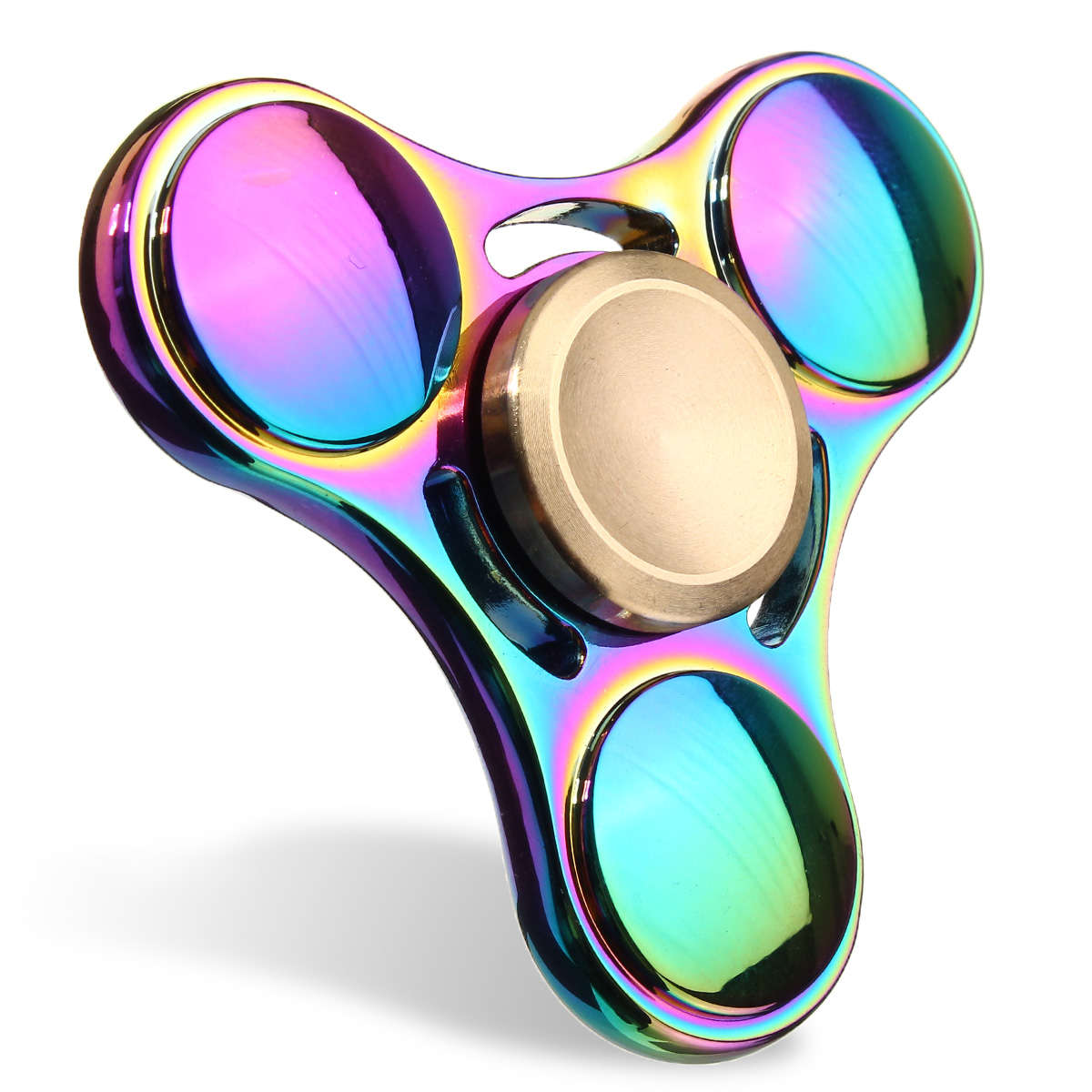 EDC Zinc Alloy Fidget Hand Spinner Gadget Tri-Spinner Finger Focus Reduce Stress Gadget