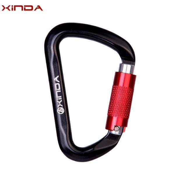 XINDA Professional D-shape Tension 25KN Climbing Carabiner Automatic Lock Carabiner Climbing Spelunk