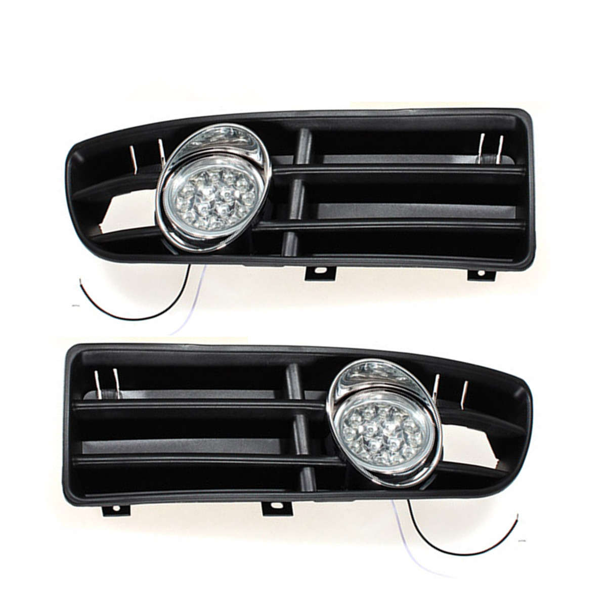 6000K LED Fog Light Front Lower Grill for 1999-2004 VW Golf MK4 GTI