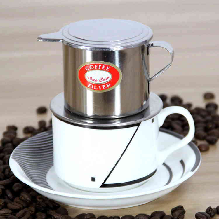 Vietnamese-style Stainless Steel Coffee Drip Pot Filter Coffee Maker Infuser Coffee Drip Pot