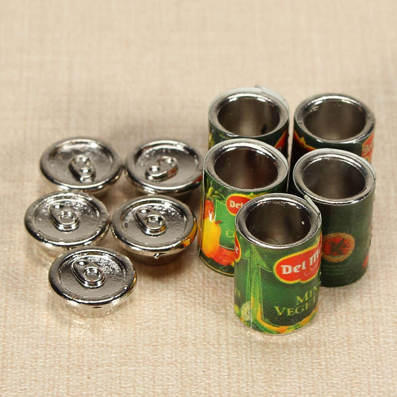 1:12 Simulation Canned Fruit Play Prop Special Gift For Children Doll House Creative DIY Age 4 to 12