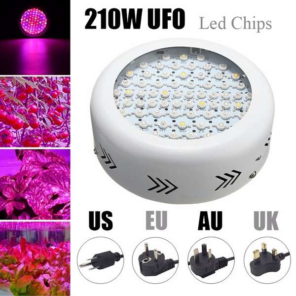 210W UFO LED Grow Light Full Spectrum Panel Hydroponic Indoor Flower Plant Lamp