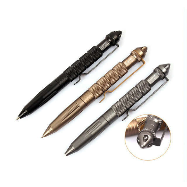 IPRee¿¿¿ Outdoor Tactical Pen Self-Defense Safe Security Tool Aluminum Alloy Outdoor Camping Surviva