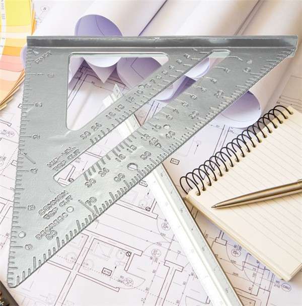 Aluminum Alloy Speed Square Combination Triangle Metric Ruler Carpenter's Protractor Miter Framing