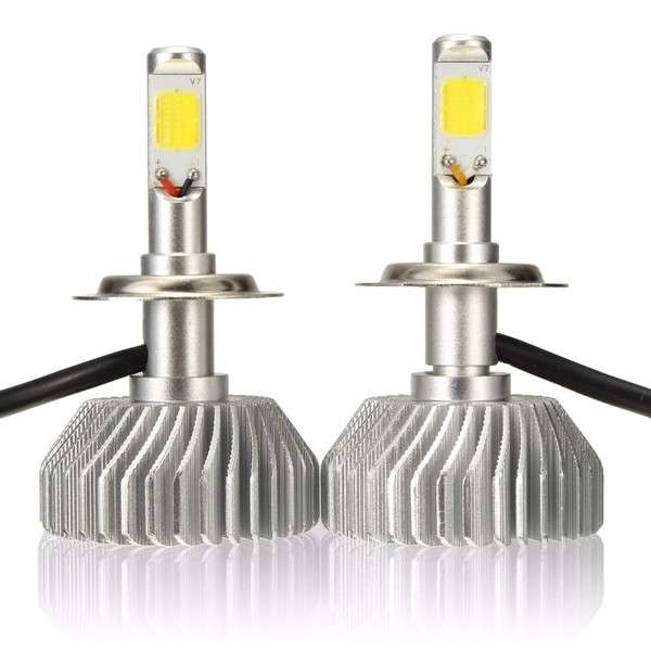 Pair White 40W 3000LM 6000K H1 H3 H4 H7 LED Car Headlight With Driver