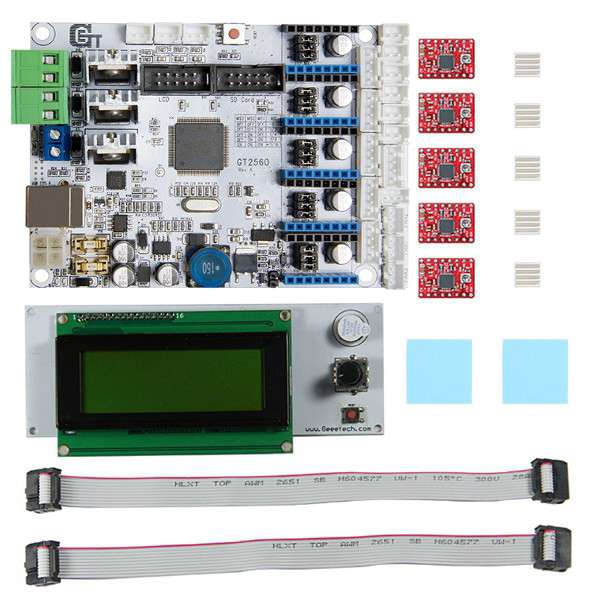 Geeetech¿¿ 3D Printer Motherboard GT2560 + A4988 Driver + LCD2004 Kit