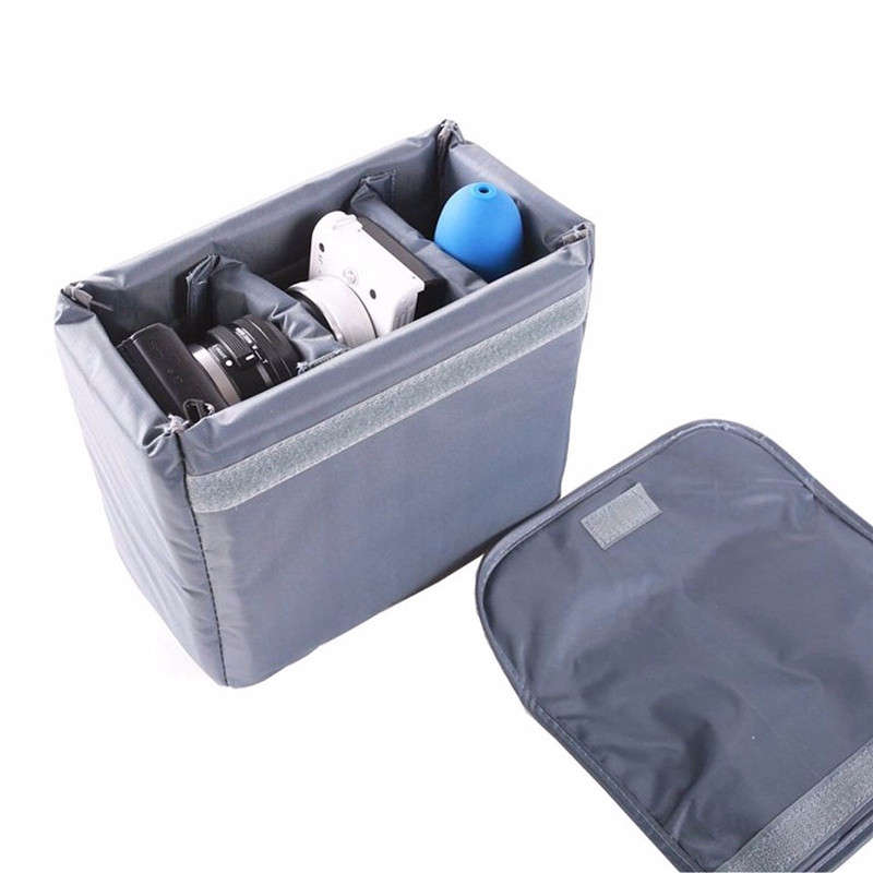 New Waterproof Insert Padded Camera DSLR Folding Divider Partition Protect Case