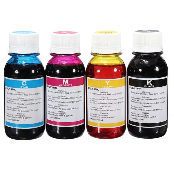 100ml Refill Ink For HP Canon Lexmark Dell Brother Inkjet Printer