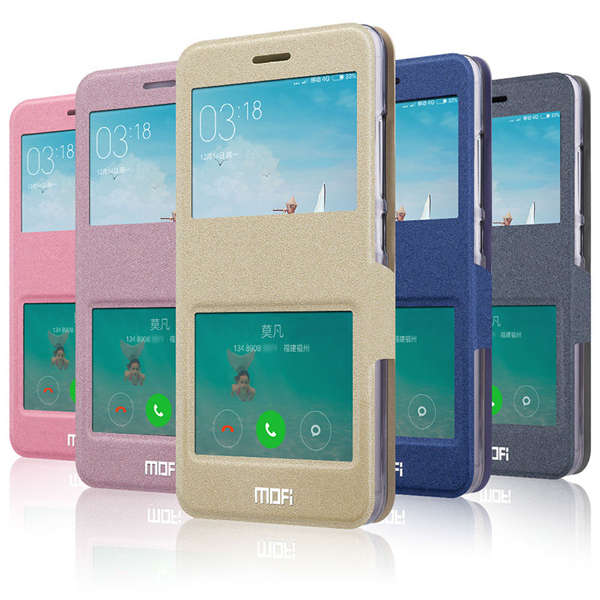 MOFI Magnetic Smart Sleep Window Stand Flip Case For Xiaomi Redmi Note 3 Note 3 Pro