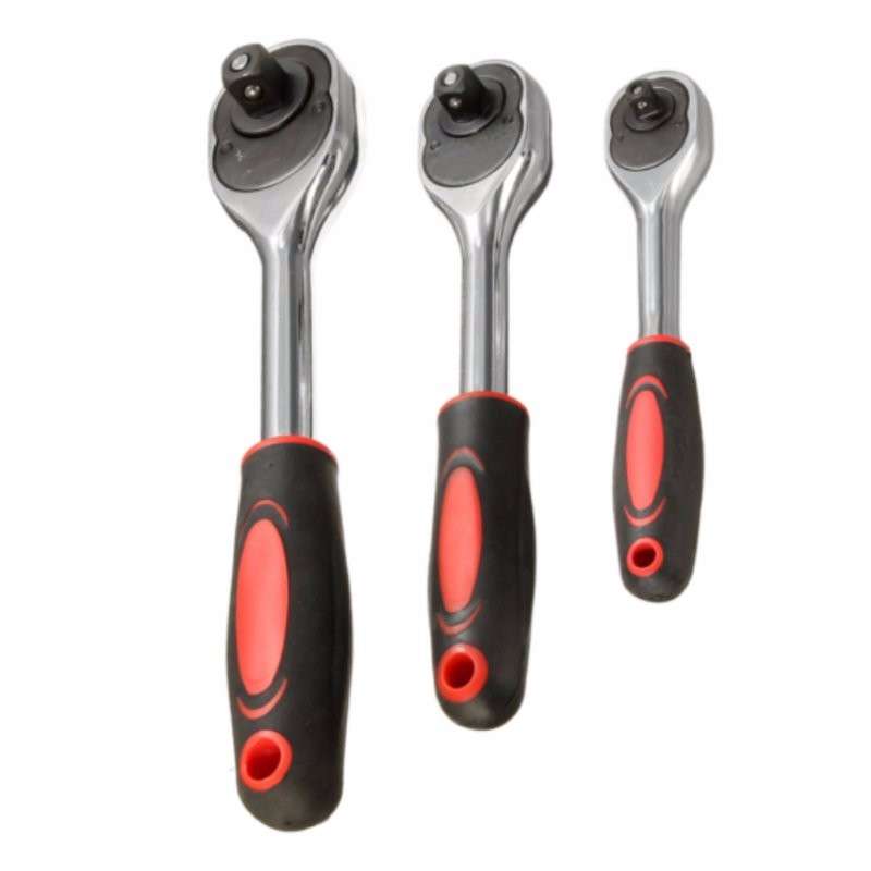 1/2 3/8" 1/4' Drive Heavy Duty Telescopic Shaft Ratchet Handle Socket Wrench"