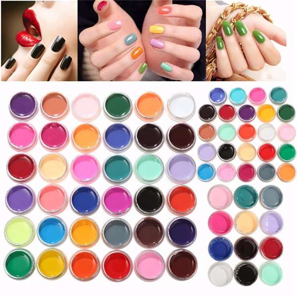 12 Colors Pure UV Gel Builder Polish Nail Extension Manicure DIY Decoration Set
