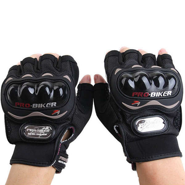 Motorcycle Racing Half Finger Gloves Bike Safety for Pro-biker MCS04 -* Red XXL