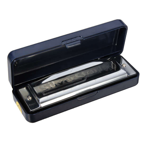Silver Star HOHNER 10 Holes Blues Harmonica Key Of C