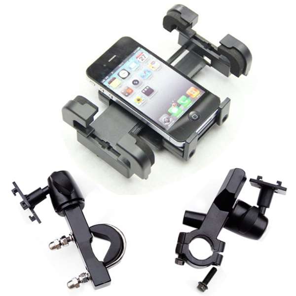 15-30mm Handlebar Motorcycle GPS Phone Stretch Mount Holder Aluminum Alloy zj-3