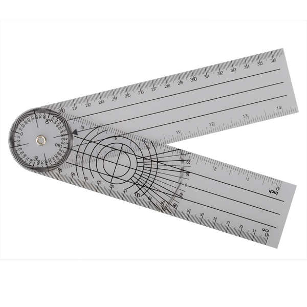 Professional Multi-Ruler 360 Degree Goniometer Angle Medical Spinal Ruler
