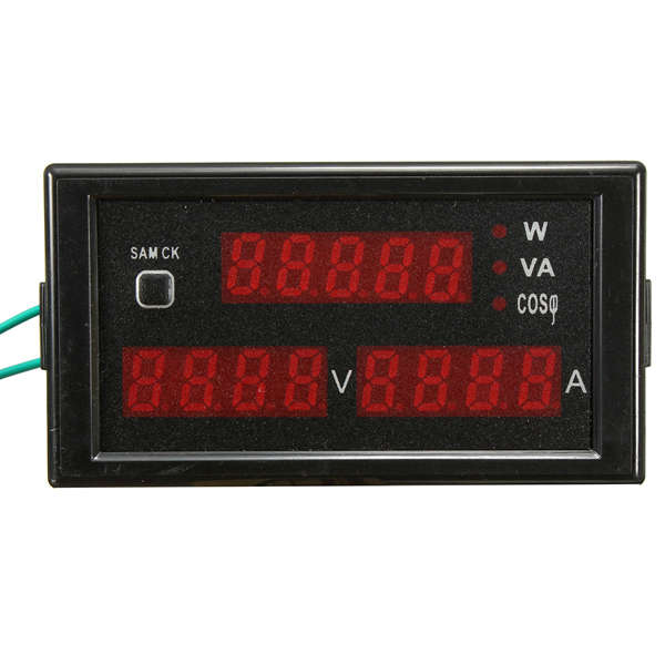 100A Digital Watt Power Meter Volt Amp Ammeter Voltmeter 80-300V