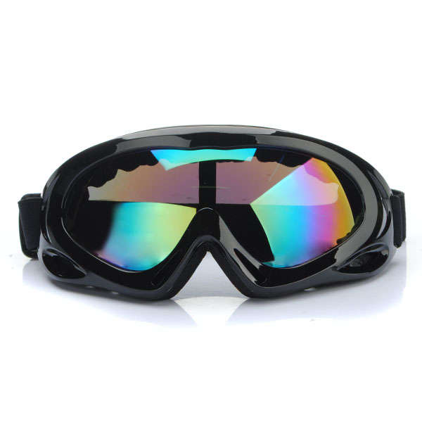Anti-UV Anti-Fog Motorcycle ATV Goggles Black Frame