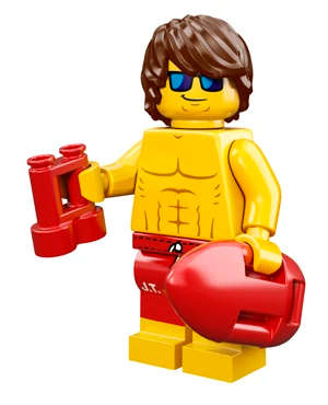 Lifeguard Guy - LEGO Series 12 Minifigure