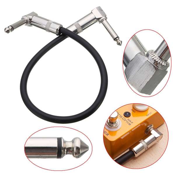 30cm Right Angle Guitar Effects Pedal Patch Cable Lead Cord Wire