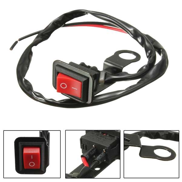 Motorcycle ATV Quad Bike Headlight On/Off Switch