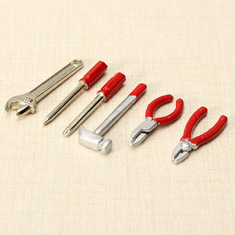 1:12 Small Simulation Tool Suit Children Play House Props Alloy Children Aged 4 to 12 Kid