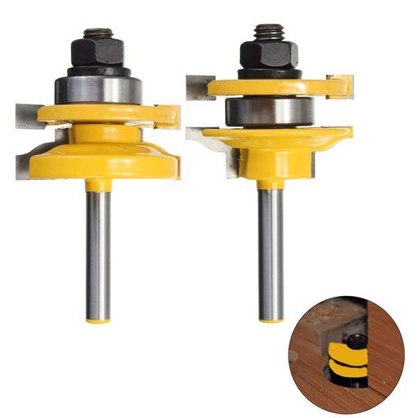 1/4 Inch Shank Rail and Stile Router Bits Standard Ogee Bits for Woodworking