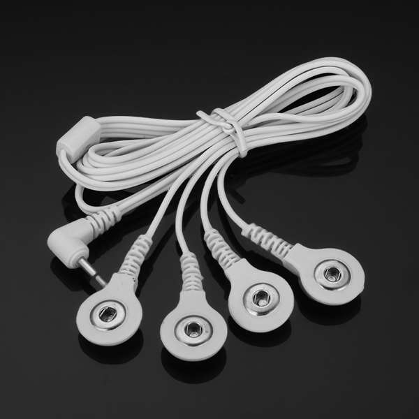 4 In 1 4 Heads Type Wire Digital Therapy Massager Electrode Wires Cable