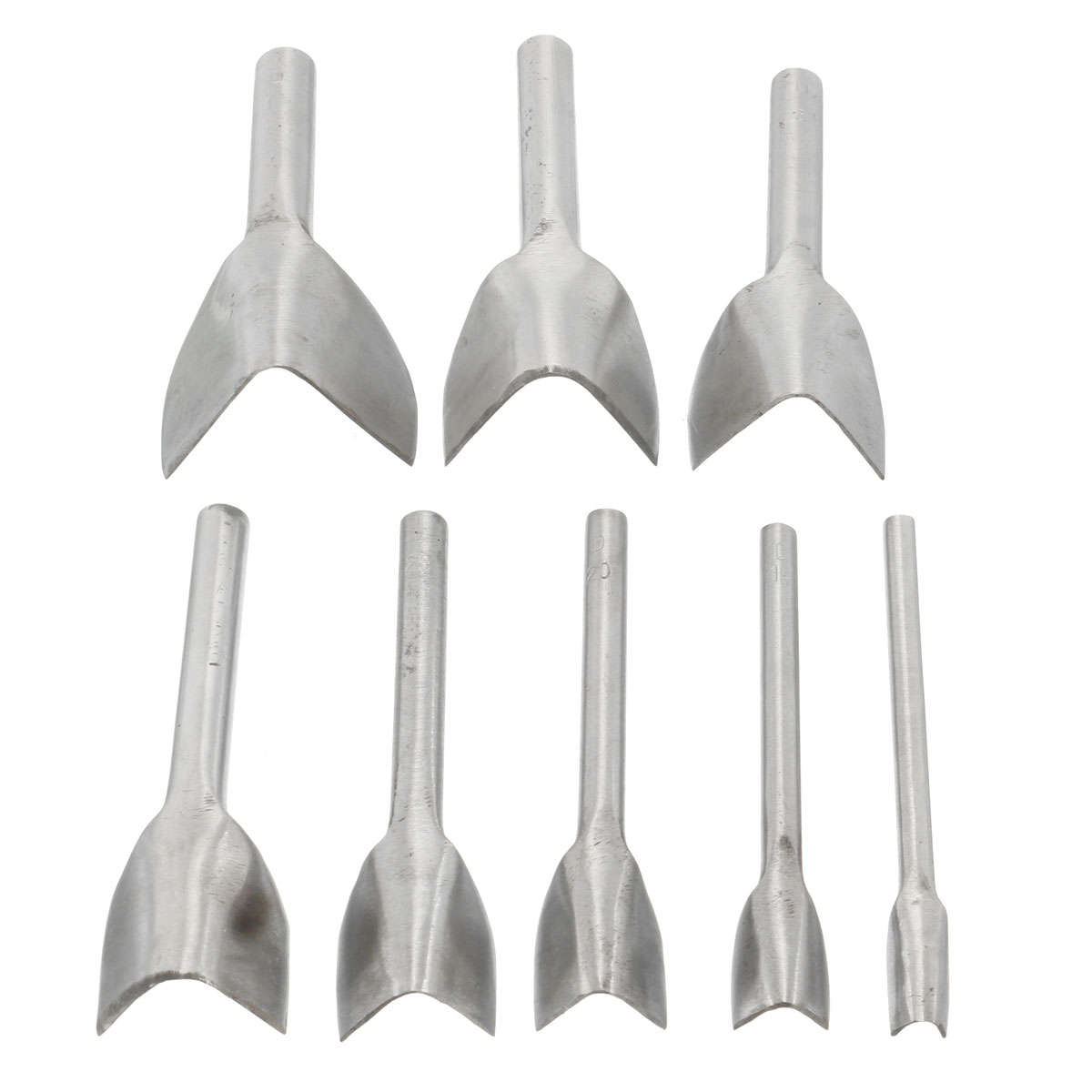 Craft Half-Round Cutter Punch Strap Belt V-Shape Leather Punch Tool 10MM-45MM