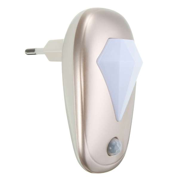 Light-controlled Sensor LED Night Light with EU Plug 220V for Bedroom Bedside