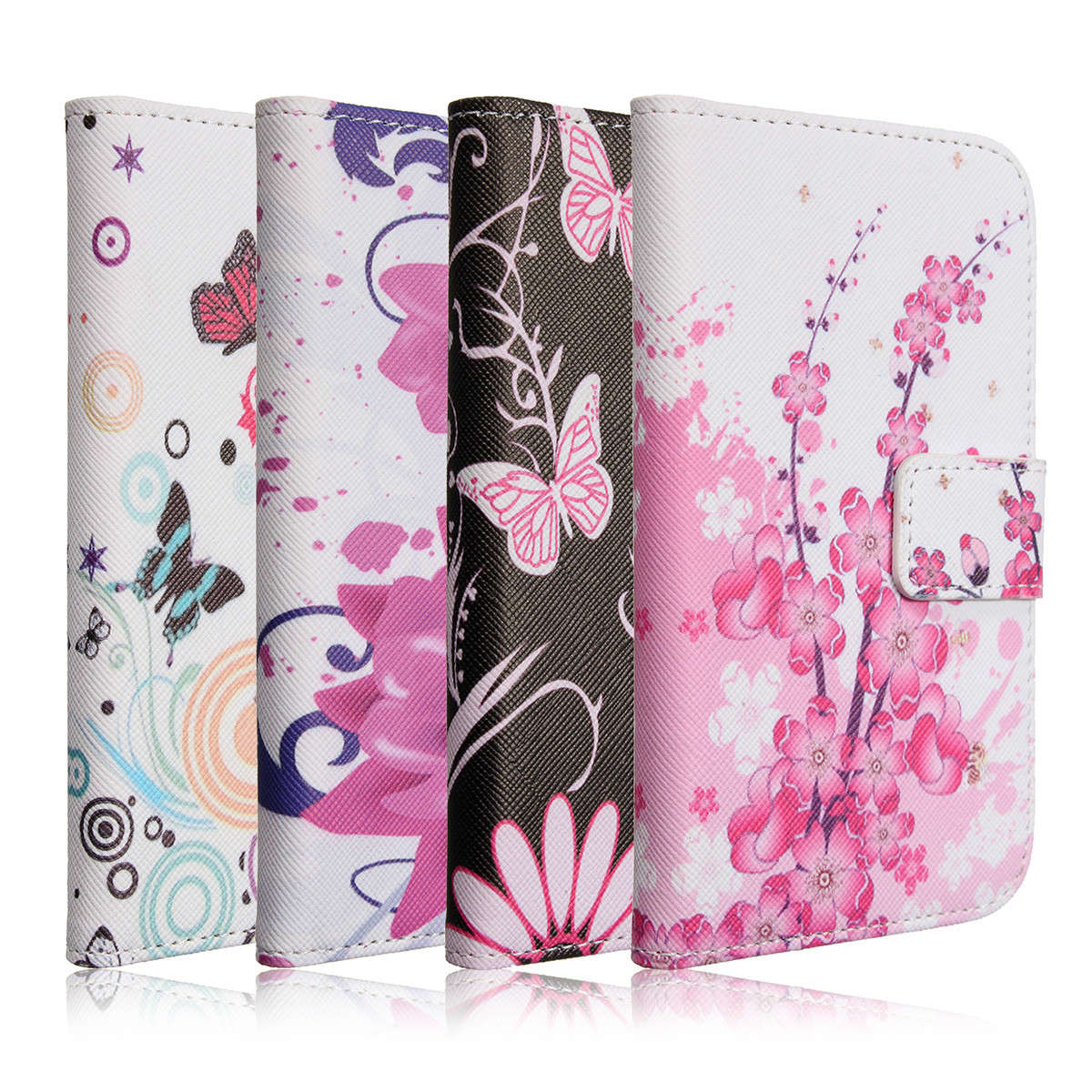 Slim Elegant Magnetic Pattern Flip Leather Cover Case For Samsung J1 ACE