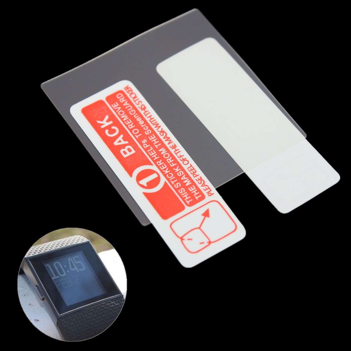 Anti Scratch Clear Tempered Glass Screen Protector Film Shield For Fitbit Surge