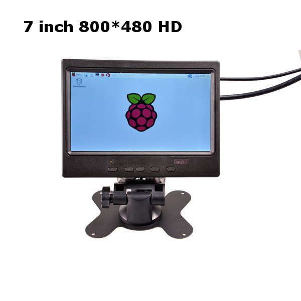 7 Inch HD Display Screen 800*480 HDMI + VGA + AV Signal Monitor For Raspberry Pi