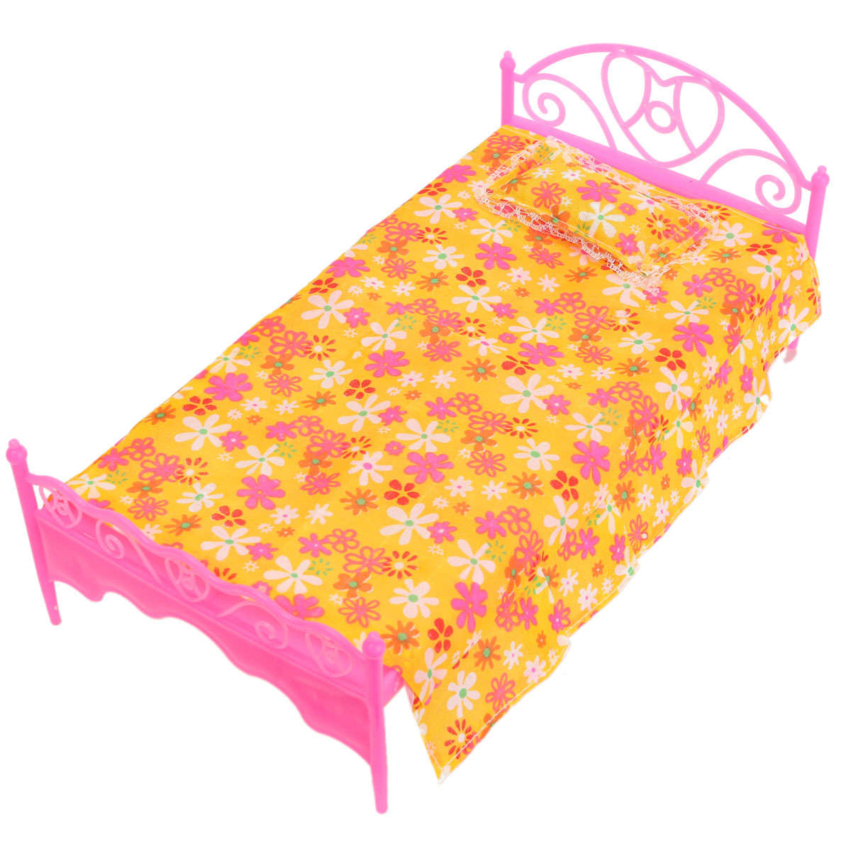 Dollhouse Miniature Bed Dollhouse Toy Doll Bedroom