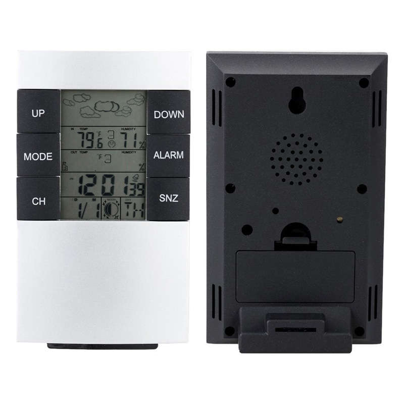 TS-H146 Wireless Weather Station Digital Weather Forecast Dual Alarm Clock Outdoor Temperature Ther