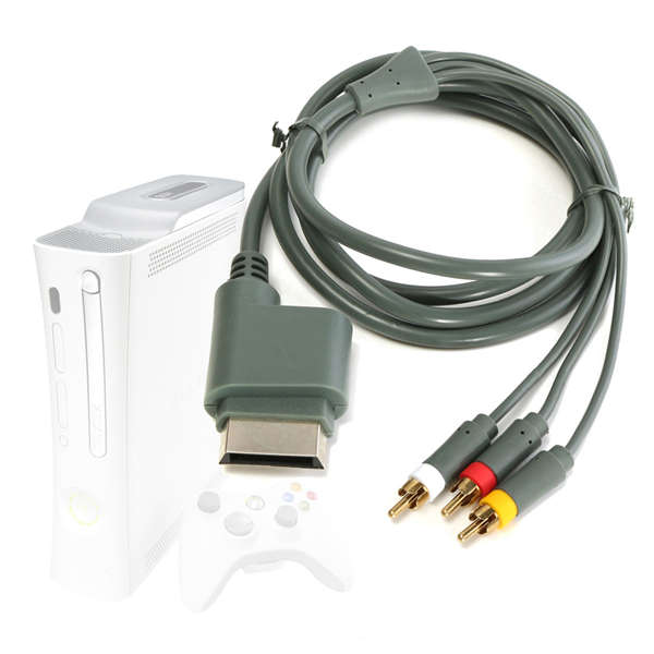 AV Audio Video Composite Cable Cord RCA Cable for XBOX 360 XBOX360