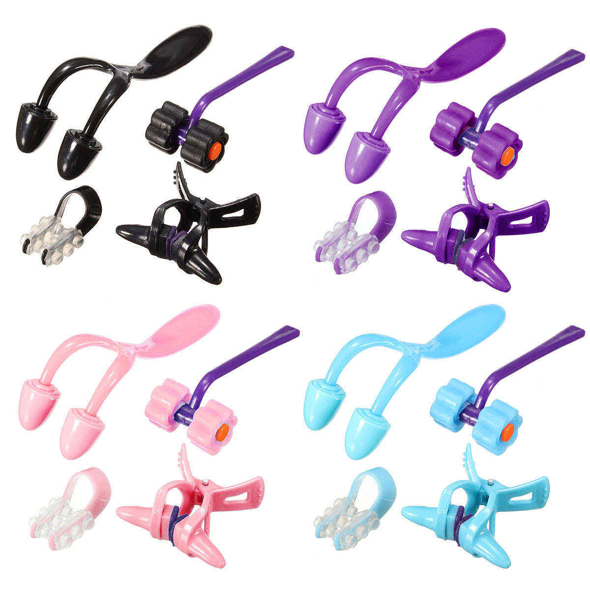 4 in 1 Silicone Nose UP Corrector Clip Lifting Bridge Shaping Clipper Beauty Tool