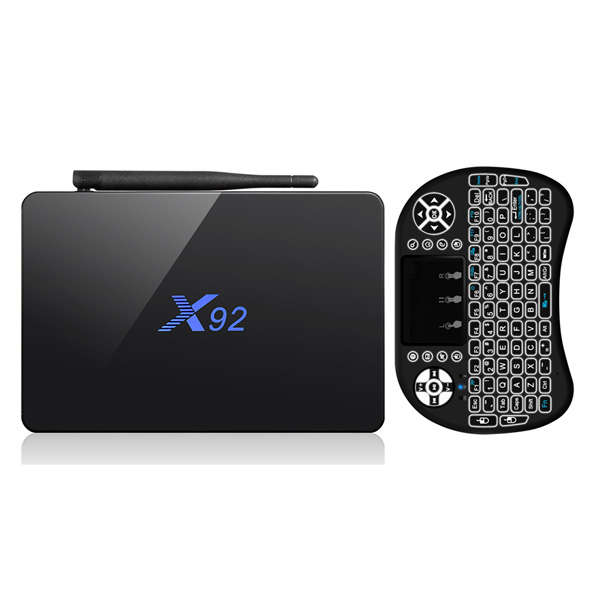 EU X92 Amlogic S912 3GB RAM 32GB ROM TV Box with I8 Backlit Airmouse