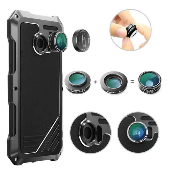 Shockproof Dirt-proof Waterproof Case Cover With Three Camera Lens for Samsung Galaxy S7 Edge G9350