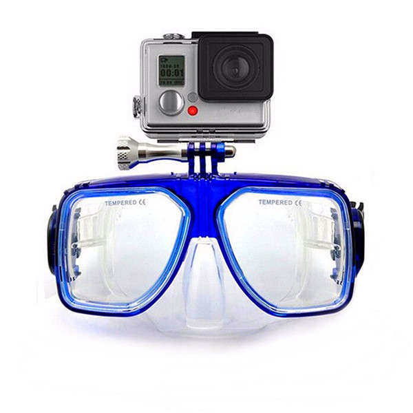 Underwater Diving Mask Scuba Snorkel Swimming Goggles for GoPro 3 3+ 4 Xiaomi Yi Camera