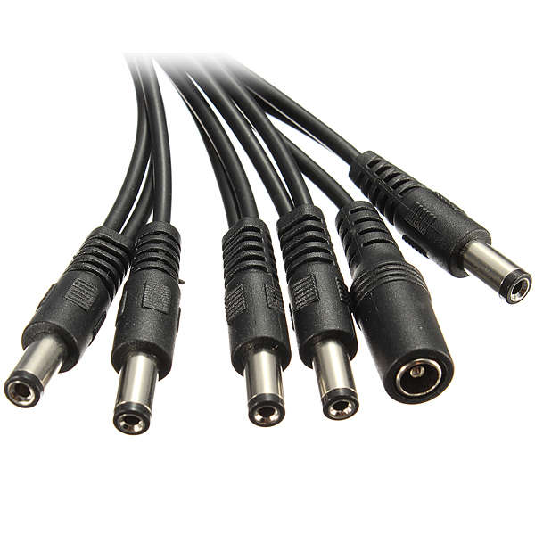 5 Way Guitar Effect Pedal Daisy Chain Power Supply Cable Splitter