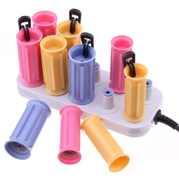 220V JF888-10 Ceramic Electric Hair Curler Roller Curly DIY Salon Styling Tool Girls Home