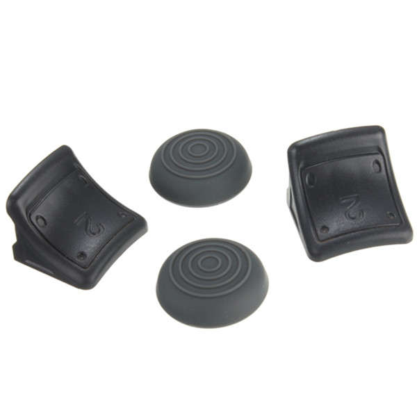 Dual Triggers + Silicone Thumb Grip Cap Cover 4in1 Set For PS3 Controller