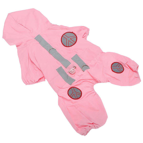 Dog Cat Hoodie Jumpsuit Rain Coat 2 Colors Waterproof