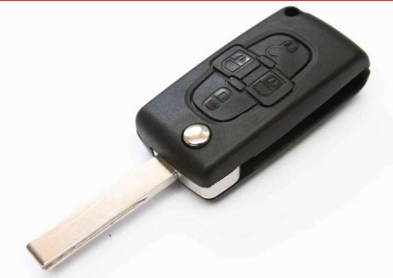 Remote Key Fob Case Shell 4 Buttons for Peugeot 1007 Citroen C8