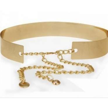 *Fashion Metal Sequins Gold Alloy Belt